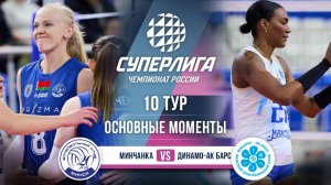Минчанка  - Динамо-Ак Барс | 10 тур | Основные моменты | Суперлига 2025-2026