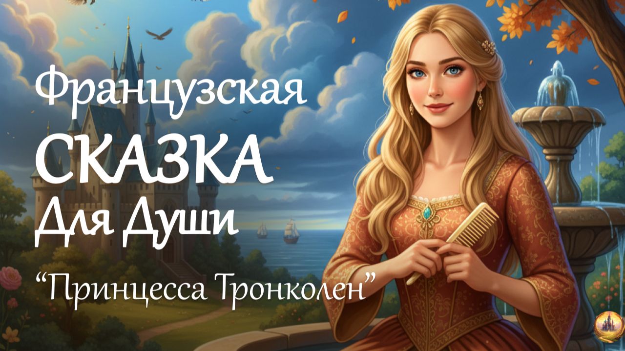 Французская СКАЗКА НА НОЧЬ для взрослых "Принцесса Тронколен" 😴 ИСТОРИЯ ДЛЯ СНА и шум моря смотреть онлайн