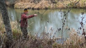 Рыбалка 21 ноября на налима и голавля на 10 донок на малой реке в ночёвку поехал