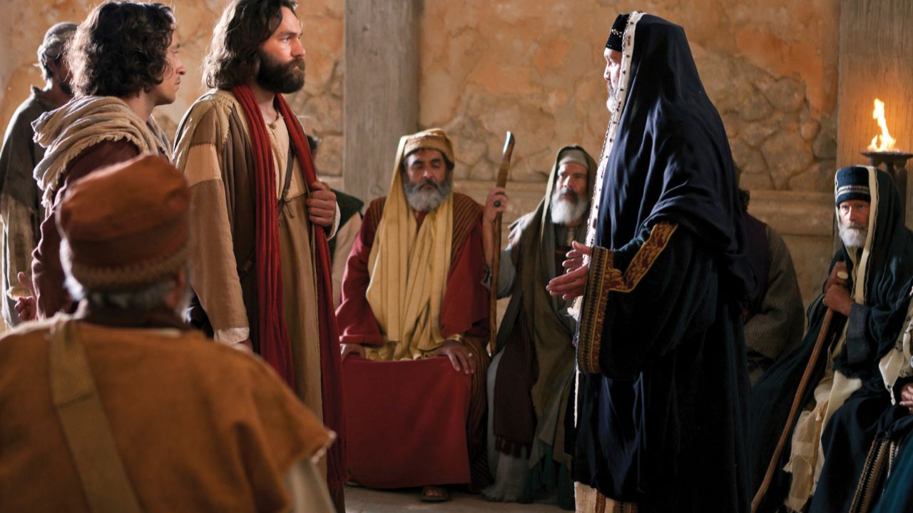 Петр и Иоанн на суде / Синедрион / Свидетельство об Иисусе Христе / Апостолы Иисуса Христа / Библия смотреть онлайн