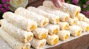 Самые вкусные трубочки за 10 минут! Простой и быстрый рецепт печенья! Выпечка