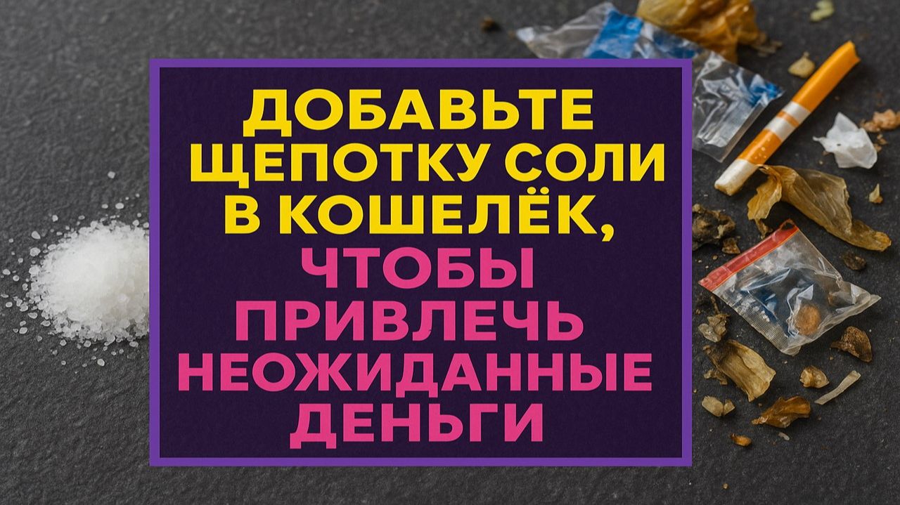 Почему соль превращает кошелёк в «чёрную дыру» для денег. Ритуалы и приметы смотреть онлайн