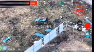 Гибель квадроцикла с грузом ВСУ ударом FPV ВС России.
