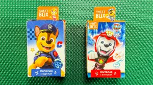 ЩЕНЯЧИЙ ПАТРУЛЬ, СПАСАЙ! ОТКРЫВАЕМ SWEET BOX С НОВЫМИ ГЕРОЯМИ!  Распаковка, игрушки и мармелад