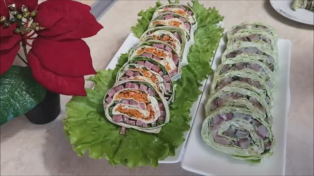 Вкусные и Быстрые ЗАКУСКИ на Праздничный стол.Закуски из лаваша.Закуски на Новый Год смотреть онлайн