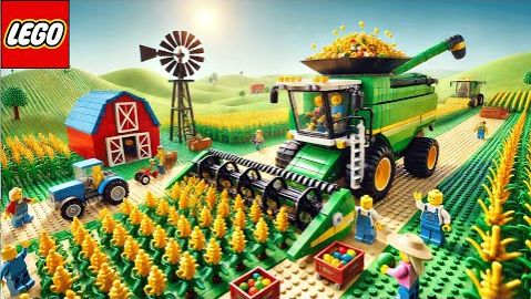 Грузовик Lego Собирает И Перерабатывает Миллионы Тонн Сладкой Кукурузы