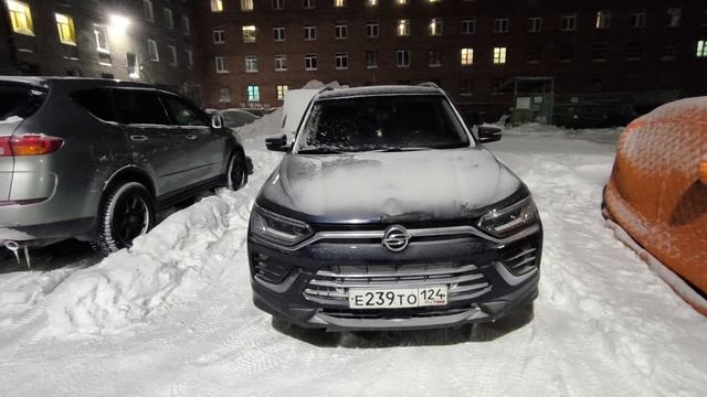 SsangYong Korando C300 запуск в сильный мороз смотреть онлайн