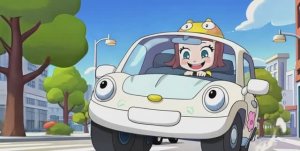 Машинки под дождем мультик