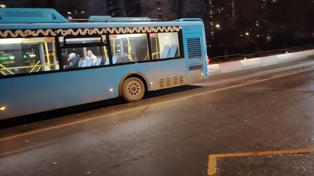 Автобус ЛиАЗ 5292 борт 191606 , маршрут 654 и маршрутка Газель vector Next, маршрут 1189 смотреть онлайн