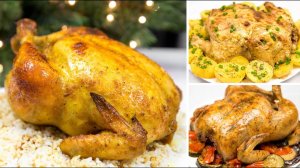 Вкуснейшая Курица в ДУХОВКЕ на ПРАЗДНИК - 3 ВАРИАНТА приготовления - 3 Рецепта Курицы в Духовке