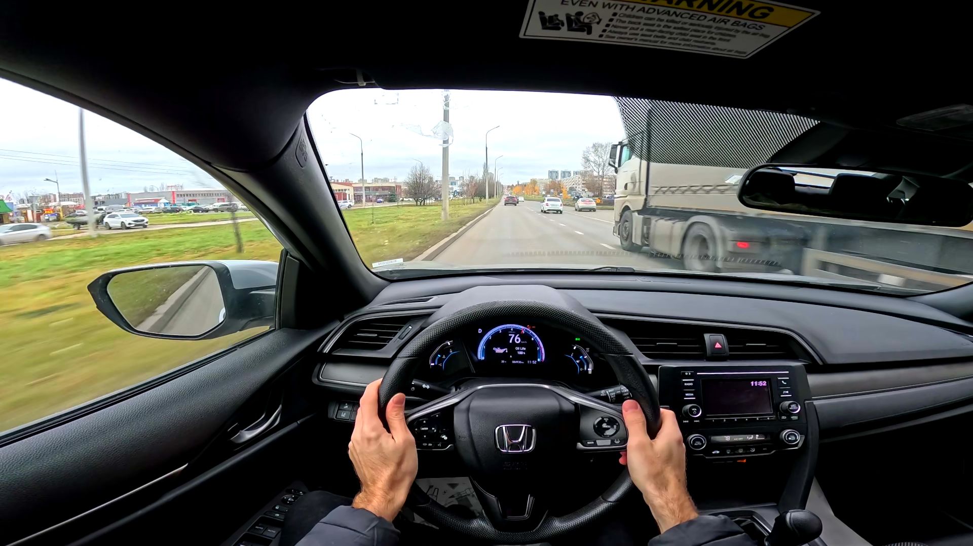 2020 HONDA CIVIC POV TEST DRIVE