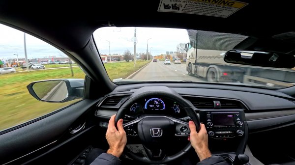 2020 HONDA CIVIC POV TEST DRIVE