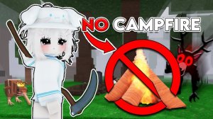 Я в СОЛО выживаю БЕЗ КОСТРА в игре 99 ночей в лесу в РОБЛОКС