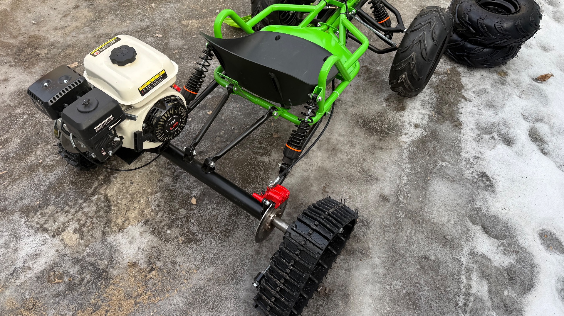 Снегоход багги мотобуксировщик 3 в 1