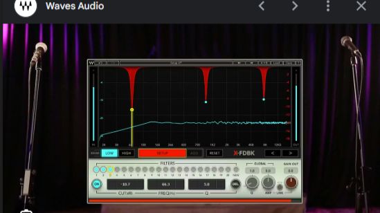 X-FDBK VST Waves устранения обратной связи свиста микрофона