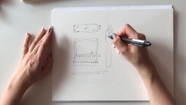 Акварельный скетчинг