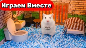 ПОБЕГ УМНОГО ХОМЯКА ИЗ СЕКРЕТНОЙ ТЮРЬМЫ С ЛОВУШКАМИ 🐹 ВИДЕО ПРО ХОМЯКА ДЛЯ ДЕТЕЙ