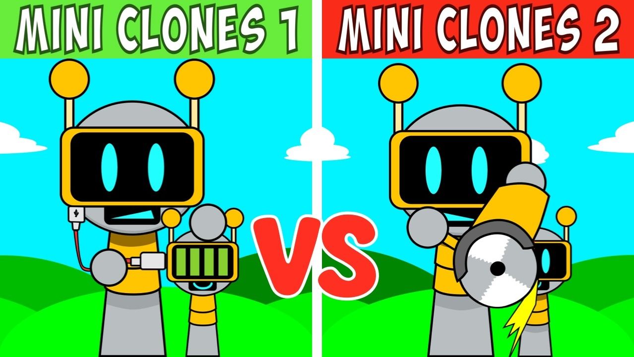 SPRUNKI: MINI CLONES 1 VS 2! ⚔️ КТО КРУЧЕ? 🎧🔥👑 смотреть онлайн