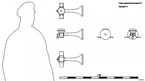 Тифон судовой электрический А. Чертёж. Ship beep A. Drawings.