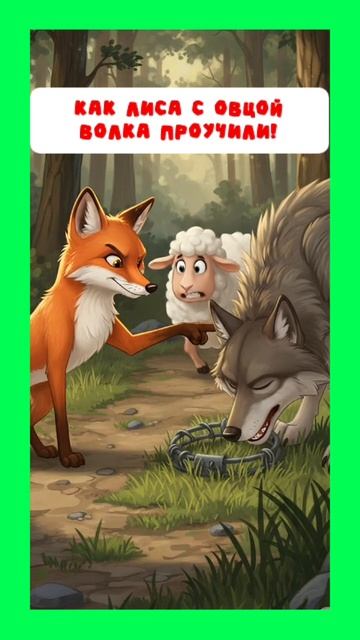 Как лиса с овцой волка наказали! смотреть онлайн