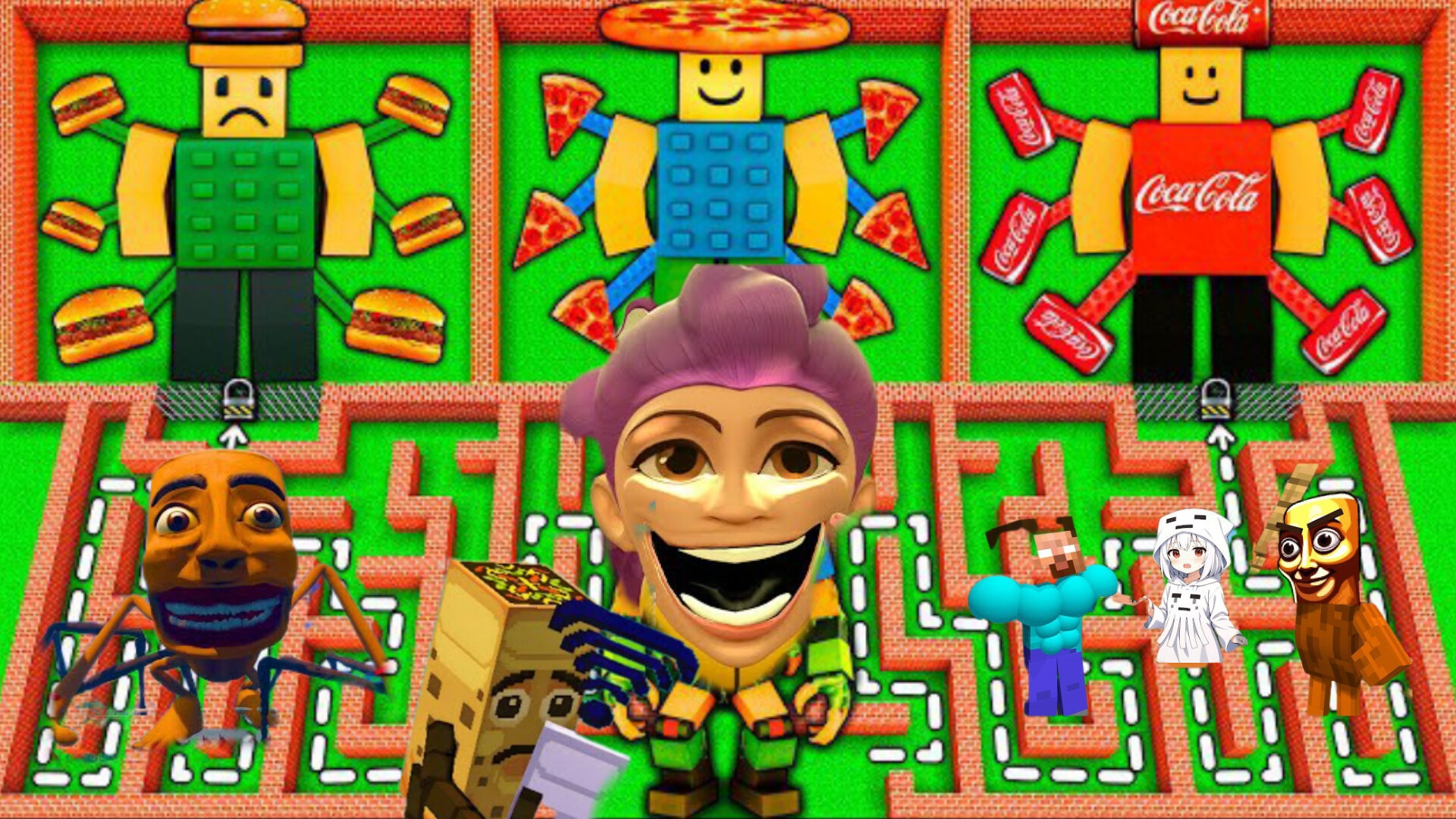 НУБИНИ ПИЗЗАНИНИ против ИТАЛЬЯНСКИХ БРЕЙНРОТ в МАЙНКРАФТЕ смотреть онлайн