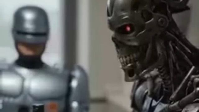 Причина падения робота Aidol на презентации -  застолье с Робокопом и Терминатором