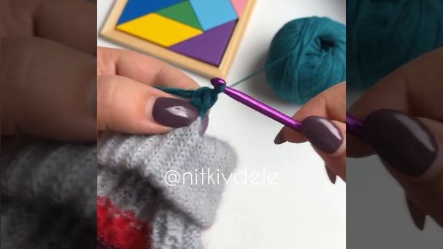 Вяжем шнурок для варежек