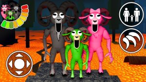 Семья Барана против режима «Лава» в игре «99 ночей в лесу» Анимация Роблокс