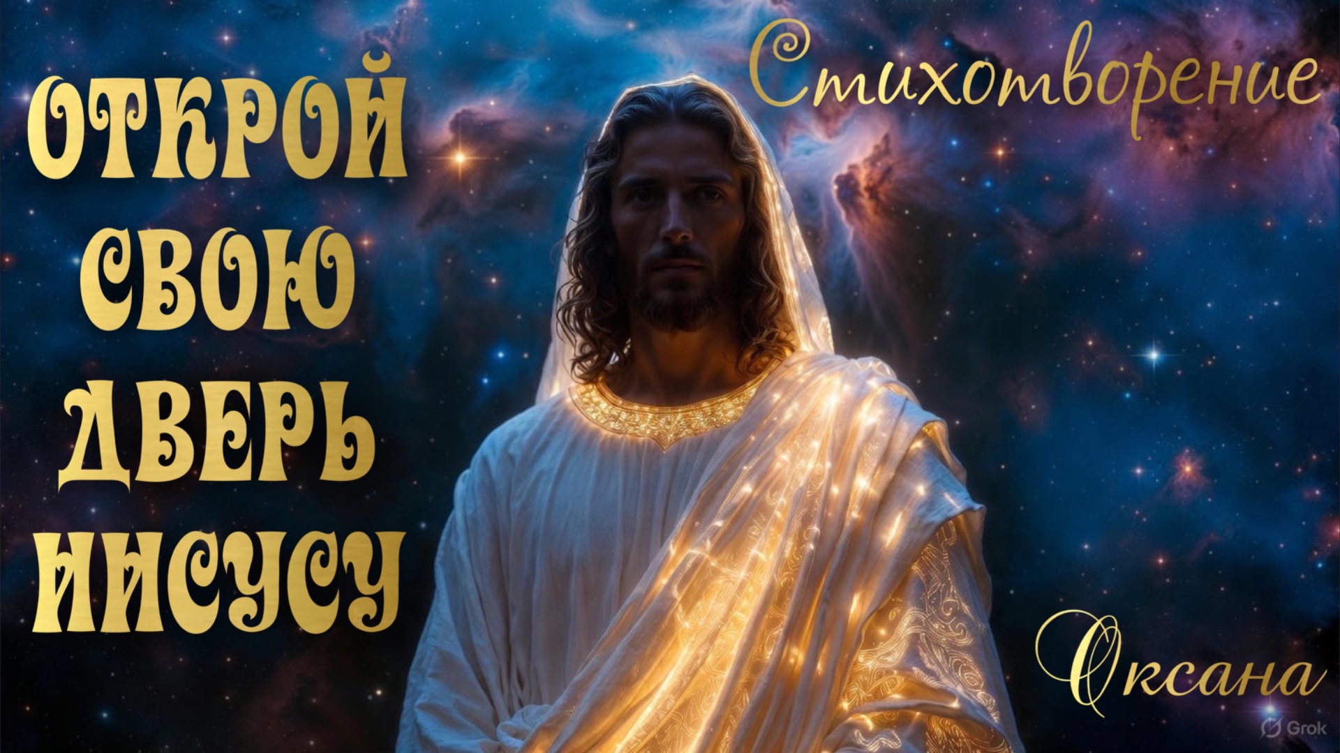 ОТКРОЙ СВОЮ ДВЕРЬ ИИСУСУ. Стихотворение. Оксана смотреть онлайн
