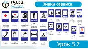 Урок 3.7 "Знаки сервиса" ПДД 2026 кат. АВМ (обновленный).