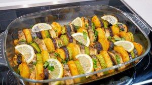 Рыбный РАТАТУЙ в Рождественский пост. Запечённая рыба с Рататуем по-деревенски, цыганка готовит.