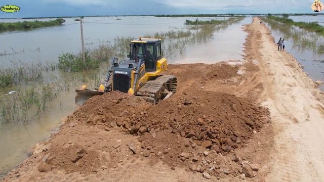 Строительство, восстановление размытой дороги смотреть онлайн
