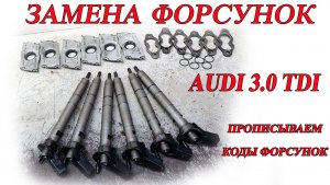 Замена форсунок. Прописывание кодов форсунок. 3.0 TDI. Audi A6C6, Q7, Touareg.