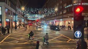 🇬🇧 Поездка на автобусе по Лондону с обзорной точки до рождественских огней на Оксфорд-стрит🎄