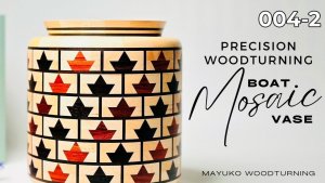 Сегментное точение Токарка по дереву Сегментная ваза из дерева на токарном станке по дереву № 004_2