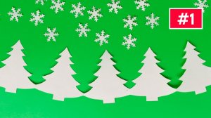 Бумажные гирлянды схемы / Гирлянда из бумаги елочка / Поделки в школу и сад на Новый гол