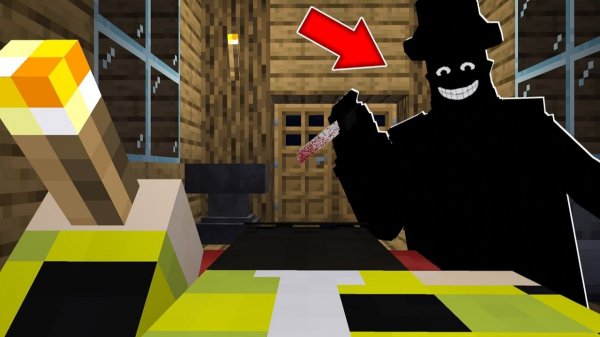 ОН СЛЕДИТ ЗА ТОБОЙ ПОКА ТЫ СПИШЬ В МАЙНКРАФТ ! THE MAN FROM THE SHADOW MINECRAFT MOD ВЫЖИВАНИЕ