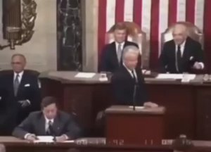 Выступление Ельцина в конгрессе США