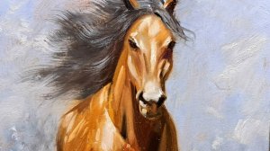 Лошадь.Живопись маслом