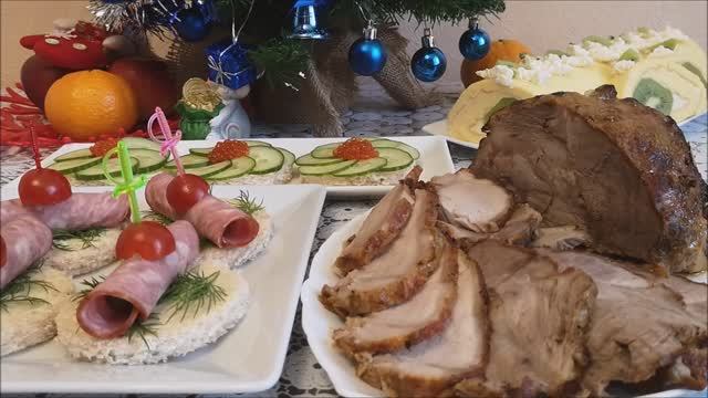 Запеченное МЯСО в духовке в ЦИТРУСОВО-ЛУКОВОМ СОУСЕ.Быстрые ЗАКУСКИ за 5 МИНУТ на Праздничный стол смотреть онлайн