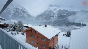 🇨🇭 В Гриндельвальде, Швейцария, Наступила Зима🇨🇭 Жизнь Швейцарской Деревни во время Снегопада❄️