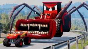 Эпический побег от Зомби-Пожирателя Молний Маккуина,Пожирателя Бульдозеров,Пожирателя Пожарных Машин