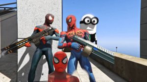 Темный паук против темных МИНЬЕНОВ в ГТА 5