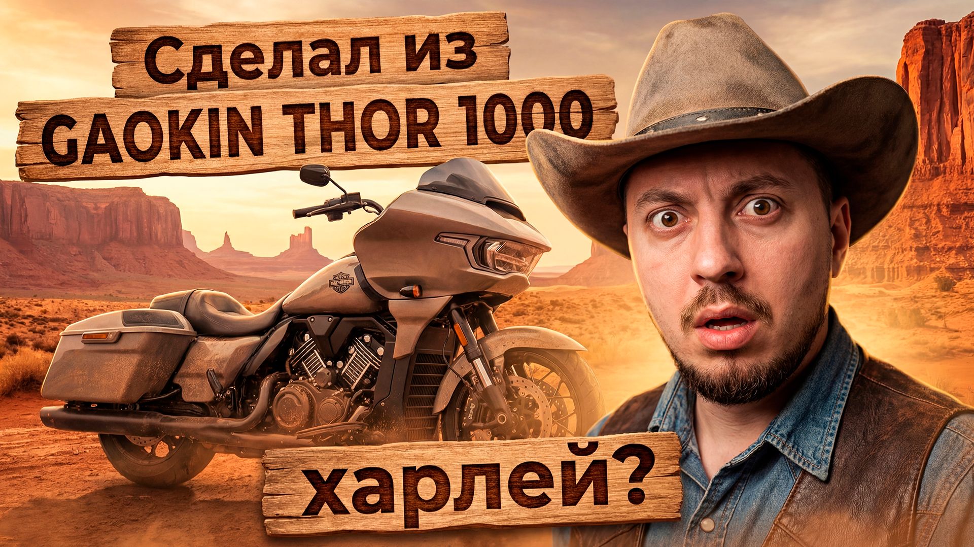 Сделал из GAOKIN THOR 1000 харлей?