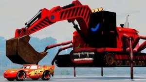 Эпический побег от Пожирателя Молний Маккуина, Пожирателя Экскаваторов, Пожирателя Двигатель Мэтра