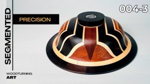 Сегментное точение Токарка по дереву Сегментная чаша – симметрия на токарном станке № 004_3