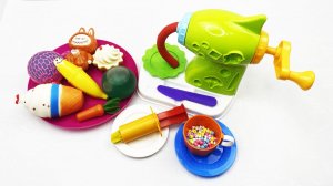 Мультики для детей. Волшебная мясорубка с ярким шприцом и пластилином. Залипательные Мультики