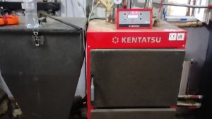 Пеллетный котел Kentatsu PRK 130 (151 кВт) первый запуск и настройка