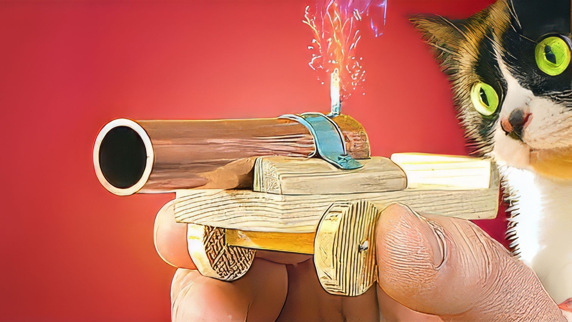 КАК СДЕЛАТЬ НАСТОЯЩУЮ ПУШКУ! смотреть онлайн