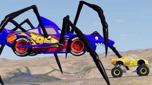 Эпический побег от Зомби-Пожирателя Молний Маккуина, Пожирателя Бабочек Мэтра _BeamNG.Drive